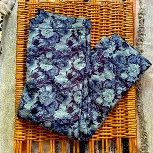 Wildfang Blue Floral Trousers - 14 - NEVER WORN
